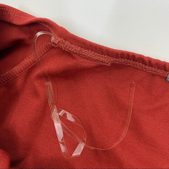 New Nwt Burnt Orange Boho Off The Shoulder Crop Top Sz Medium By Charlotte Russe - Picture 8 of 14